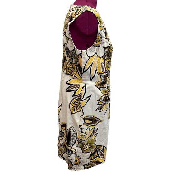 Jones New York Woman Size 20W Large Floral Print Sleeveless Sheath Dress - Picture 3 of 6